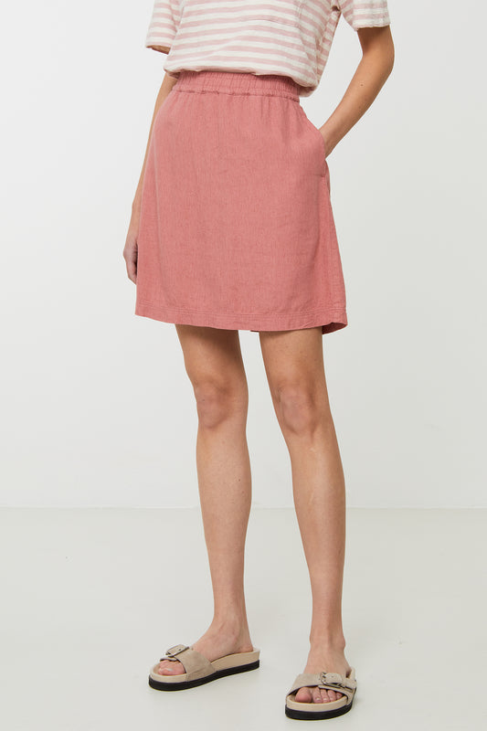 W-105032-ZEDOARY-Rock-aus-ECOVERO-Online-Shop-Mode-GONDOLEO-Ash-Rose-Vorne2