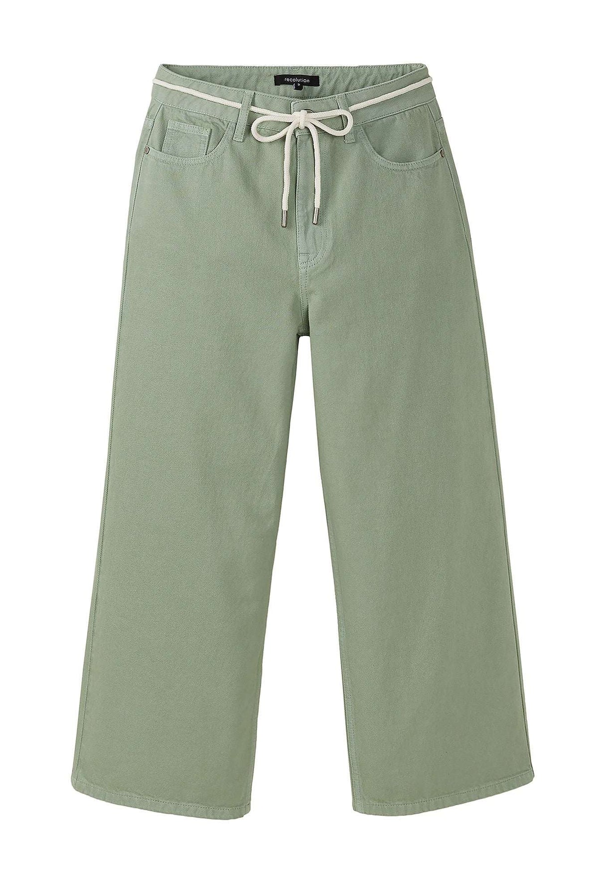 W-106008-ERICA-Hose-aus-Bio-Baumwolle-Kleidung-Fair-Trade-Bio-Frauen-JOINA-Leaf-Green-Vorne