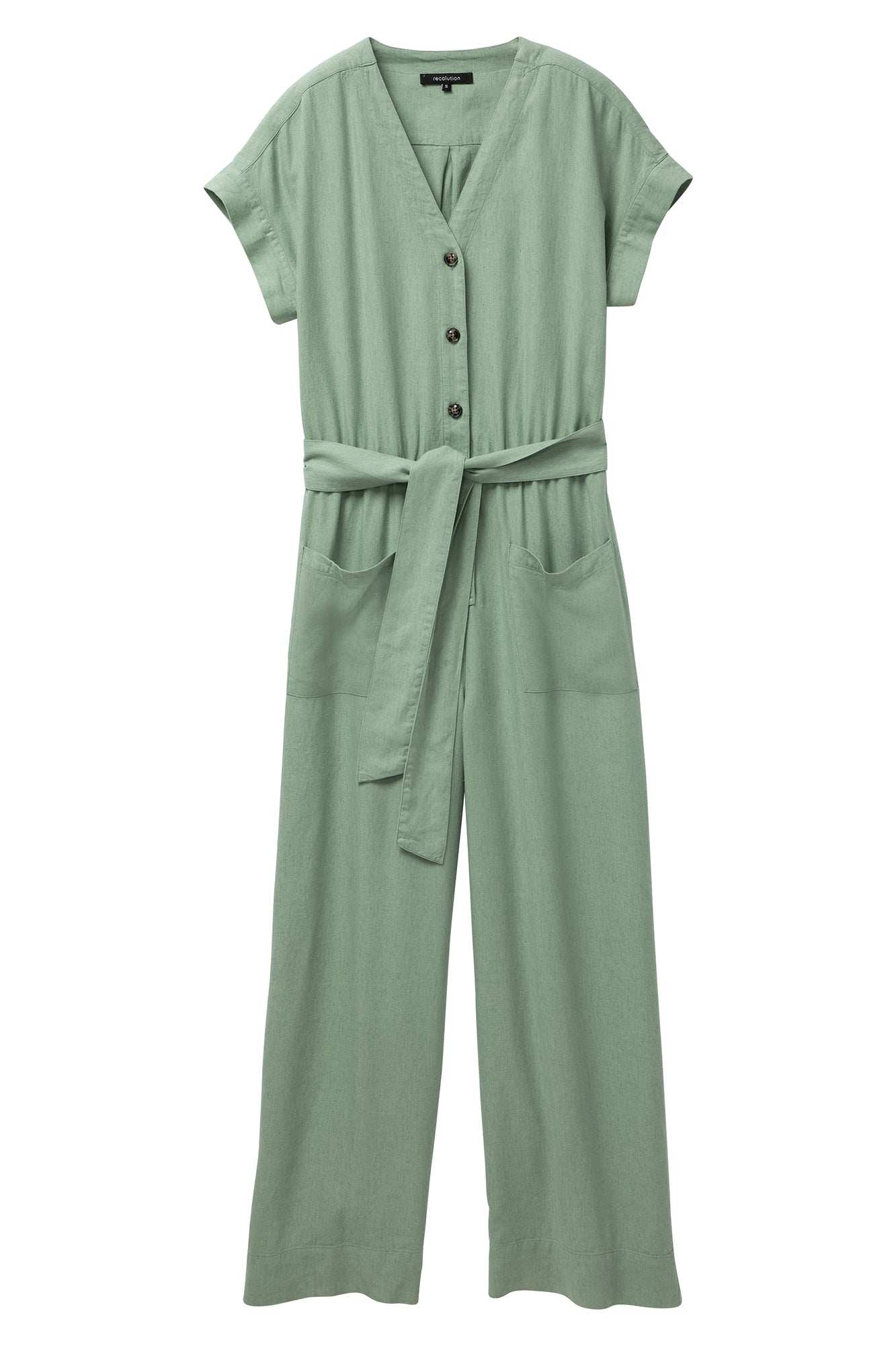 W-106009-DIANELLA-Jumpsuit-aus-ECOVERO-Oekomode-HOMAKE-Leaf-Green-Vorne5