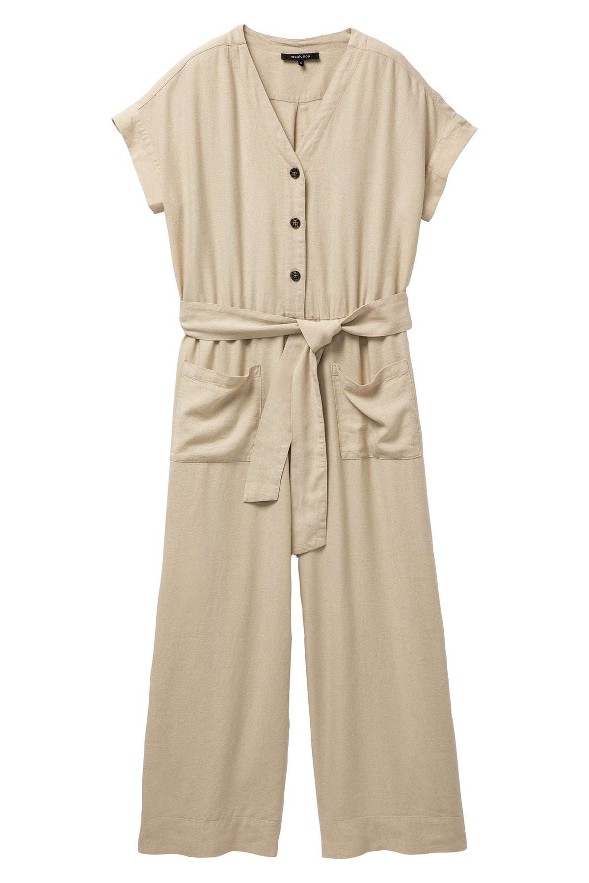 W-106009-DIANELLA-Jumpsuit-aus-ECOVERO-Oekomode-HOMAKE-Oat-Milk-Vorne5