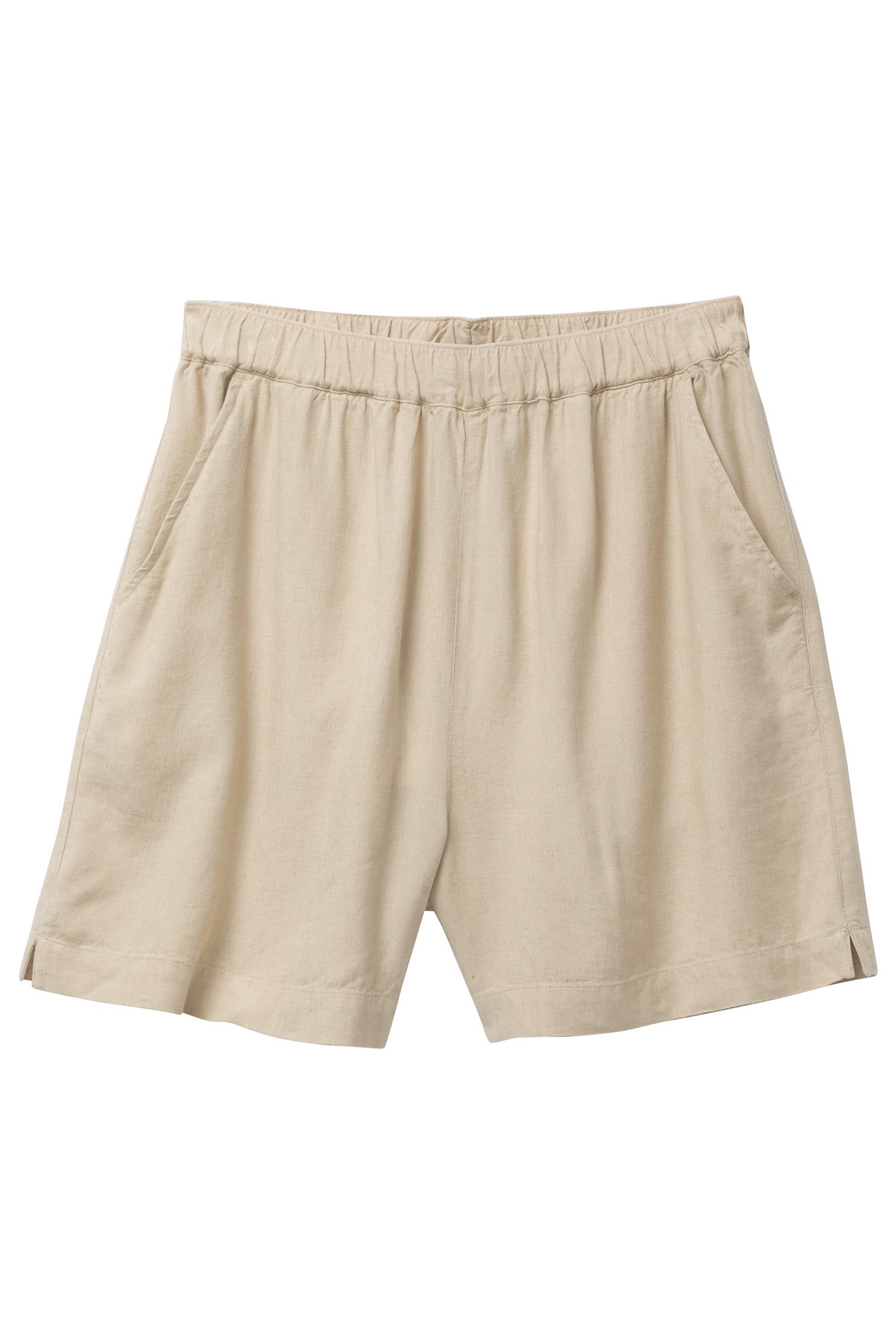 W-106027-FIR-Shorts-aus-ECOVERO-Online-Mode-Shop-BENKK-Oat-Milk-Vorne5