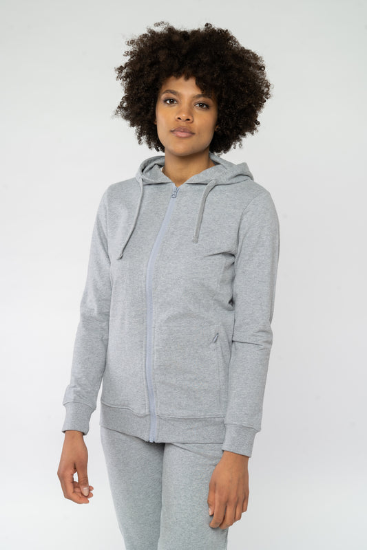 LAMINA aus Bio Baumwolle in Grey Melange, Vorderansicht