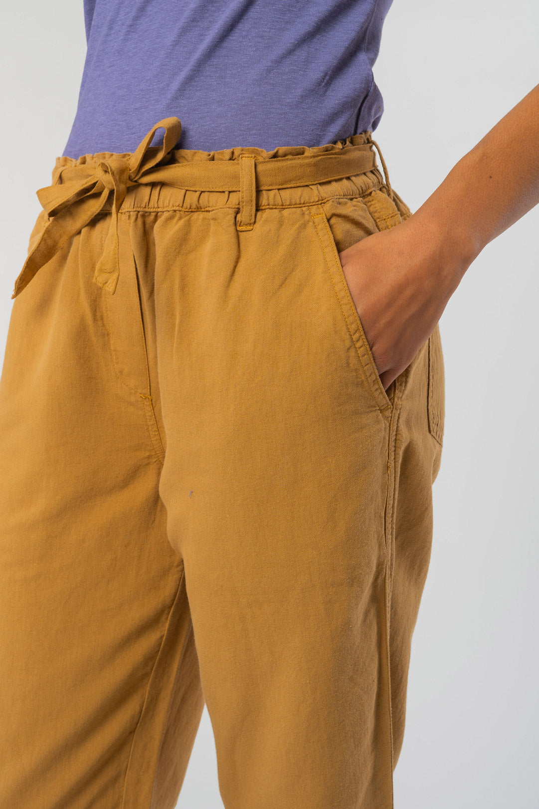 W-66517-Legere-Sommerhose-aus-Bambus-Bio-Baumwolle-Mode-Bio-Fair-Frauen-LUCIDA-Tobacco-Vorne5