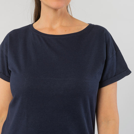 W-68508-T-Shirt-mit-Rundhalsausschnitt-aus-Bambus-Bio-Baumwolle-Eco-Fashion-Frauen-HORACIA-Ink-Blue-Vorne2