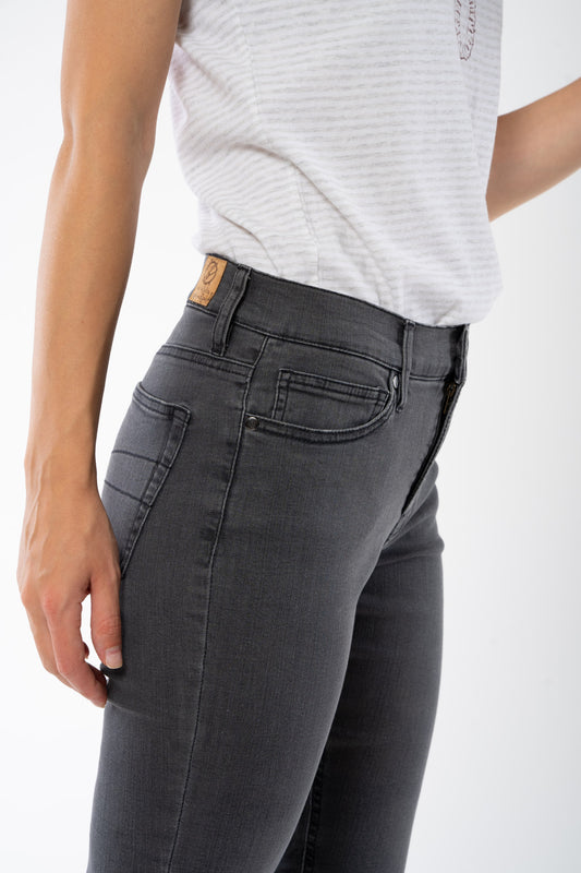 ADEORE Jeans aus Bio Baumwolle in Grey, Seitenansicht