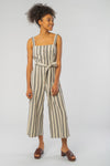 W-A005UE-Rena-Striped-Jumpsuit-aus-Bio-Baumwolle-Gruene-Mode-Online-Shop-Frauen-SILVESTRA-Fog-and-Black-Stripe-Vorne2