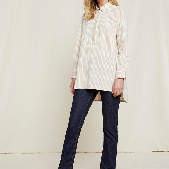 W-B007UF-WH1-Liza-Striped-Shirt-aus-Bio-Baumwolle-Fair-Trade-T-Shirt-Frauen-VIBULANA-Off-White-Vorne_2