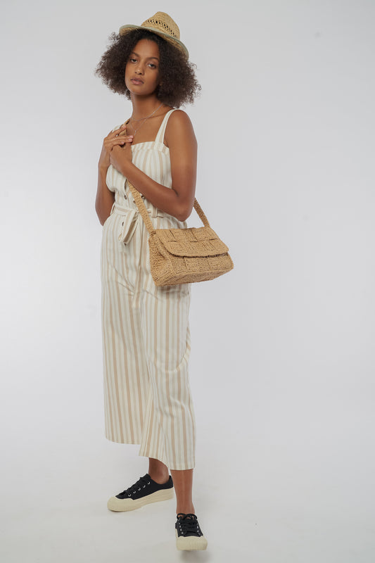 MEREVI Jumpsuit für Damen aus Bio Baumwolle, Vorderansicht