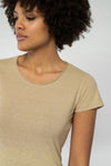 W-DH216OEB-T-Shirt-fuer-Frauen-Klassich-Hanf-GOBI-Detail