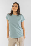 W-EP16-Rolled-Sleeve-T-Shirt-aus-Bio-Baumwolle-Fair-Clothes-Frauen-CALVINE-Slate-Green-Vorne2