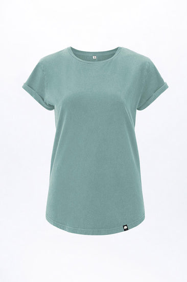 W-EP16-Rolled-Sleeve-T-Shirt-aus-Bio-Baumwolle-Fair-Clothes-Frauen-CALVINE-Slate-Green-Vorne5