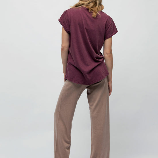W-EP16-Vintage-T-Shirt-fuer-Frauen-Rolled-Sleeve-Washed-Burgundy-Hinten