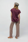 W-EP16-Vintage-T-Shirt-fuer-Frauen-Rolled-Sleeve-Washed-Burgundy-Hinten