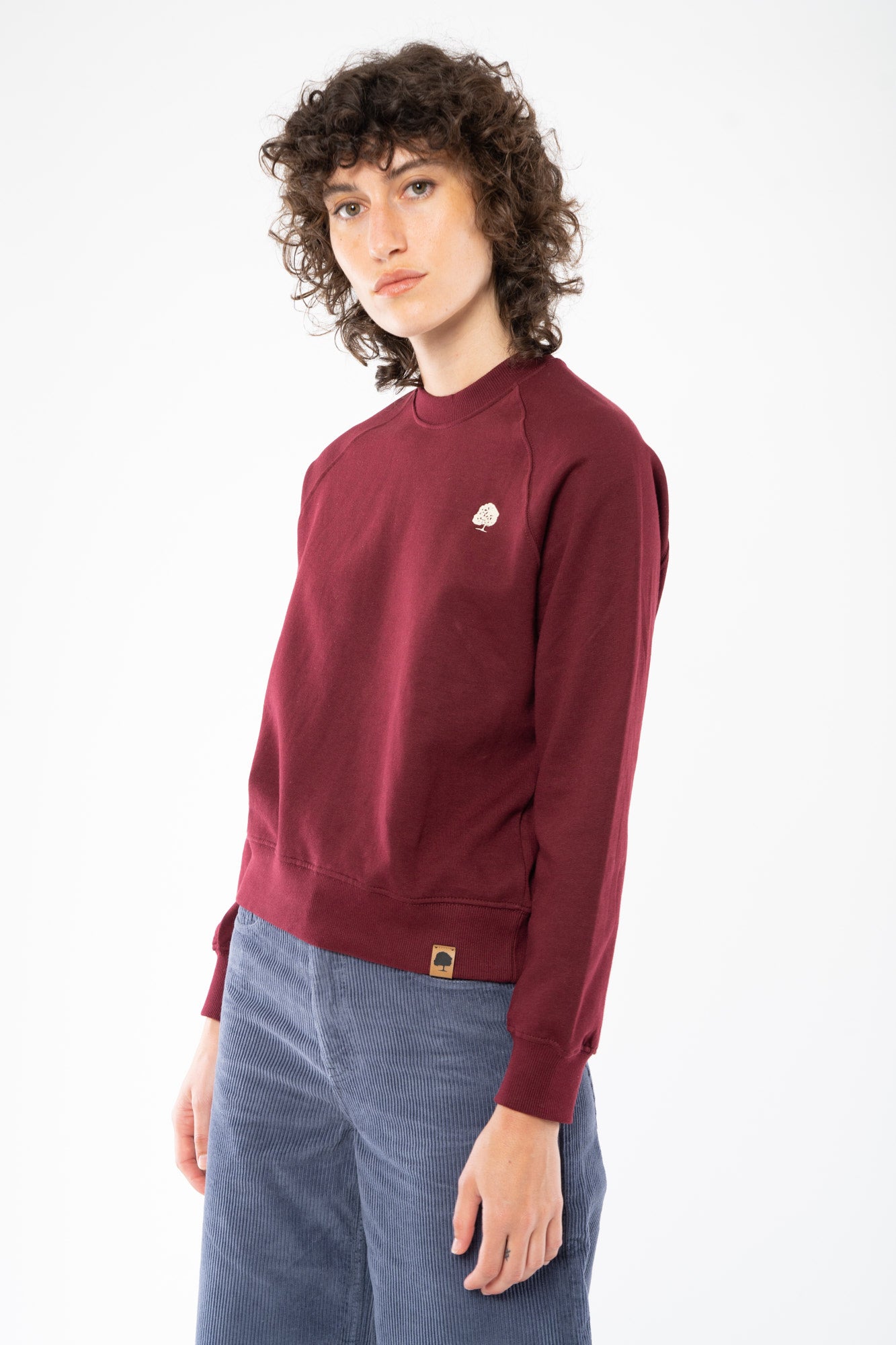 W-EP63-LH2-Raglanaermel-Sweatshirt-Frauen-Burgundy-seite