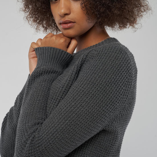 W-Frauen-Crew-Sweater-Heather-Dark-Detail