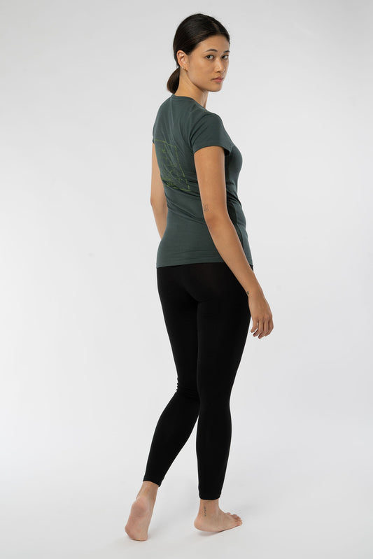 Leggings für Damen in Black, Rückansicht