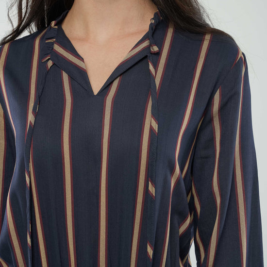 W-GB1257-Mila-Kleid-aus-TENCEL-Faire-Kleidung-Kaufen-Herren-DRAFO-Midnight-Blue-Light-Camel-Stripes-Detail