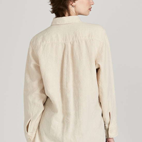 W-GB1340-PAM-Hemd-aus-Leinen-Nachhaltige-Mode-Frauen-MASVIDE-Beige-Hinten
