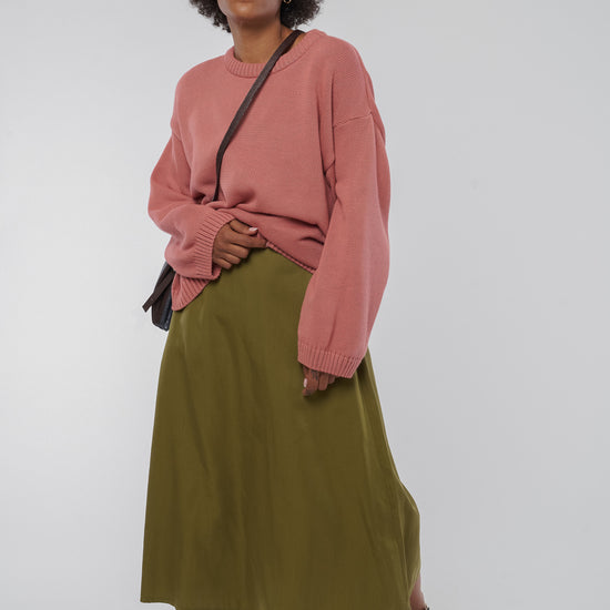 W-GB1413-VANA-Rock-aus-Tencel-Gruene-Mode-Frauen-OMARIK-Olive-Oil-Style