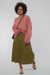 W-GB1413-VANA-Rock-aus-Tencel-Gruene-Mode-Frauen-OMARIK-Olive-Oil-Style