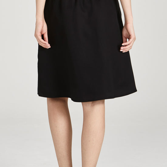 W-GB1414-LEONIE-Rock-aus-Tencel-Bio-Mode-Frauen-HORVAN-Black-Hinten