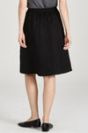 W-GB1414-LEONIE-Rock-aus-Tencel-Bio-Mode-Frauen-HORVAN-Black-Hinten