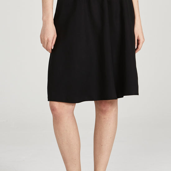 W-GB1414-LEONIE-Rock-aus-Tencel-Bio-Mode-Frauen-HORVAN-Black-Vorne2