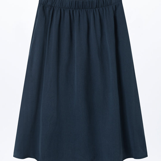 W-GB1414-LEONIE-Rock-aus-Tencel-Bio-Mode-Frauen-HORVAN-Midnight-Blue-Detail