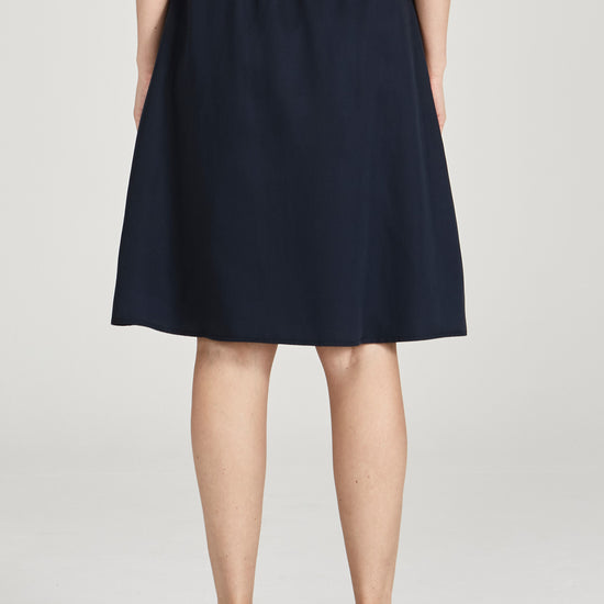 W-GB1414-LEONIE-Rock-aus-Tencel-Bio-Mode-Frauen-HORVAN-Midnight-Blue-Hinten