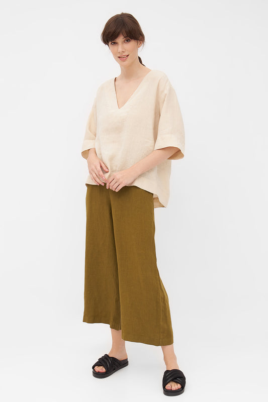 W-GB1548-HARPER-Bluse-aus-Leinen-Oeko-Mode-Online-Shop-VINOTECO-Beige-Vorne1