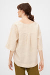 W-GB1548-HARPER-Bluse-aus-Leinen-Oeko-Mode-Online-Shop-VINOTECO-Beige-Vorne2
