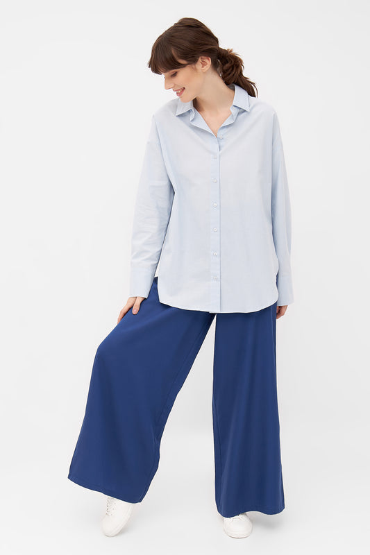 W-GB1550-COSIMA-Bluse-aus-Bio-Baumwolle-Gruene-Mode-Online-Shop-BANIBIBO-Moonlight-Blue-Vorne1