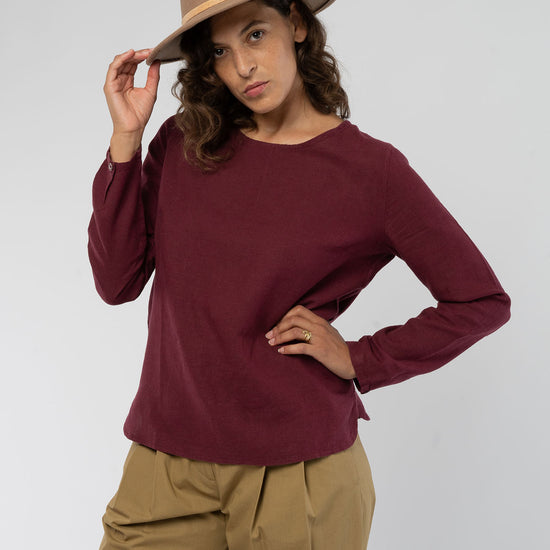 W-Longsleeve-aus-Bio-Baumwolle-Hanf-Faire-Mode-Frauen-Rioja-Vorne