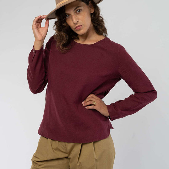 W-Longsleeve-aus-Bio-Baumwolle-Hanf-Faire-Mode-Frauen-Rioja-Vorne