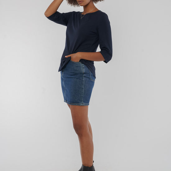 W-O81006-Navy-Blue-S-Eco-3-4-Sleeve