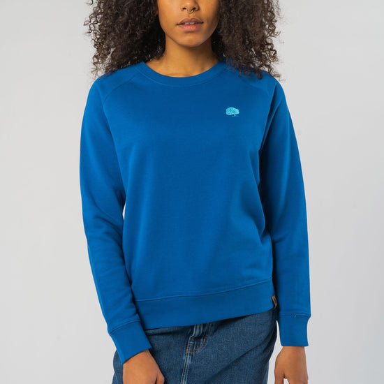 W-STSW146-Standard-Sweatshirt-aus-Bio-Baumwolle-Biokleidung-Frauen-RUBINA-Majorelle-Blue-Vorne