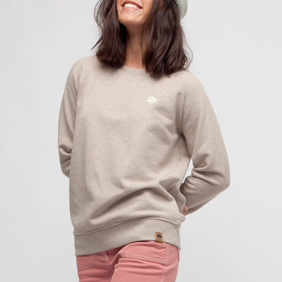 W-STSW146-Sweatshirt-fuer-Damen-aus-Bio-Baumwolle-recycled-Heather-Sand-Vorne