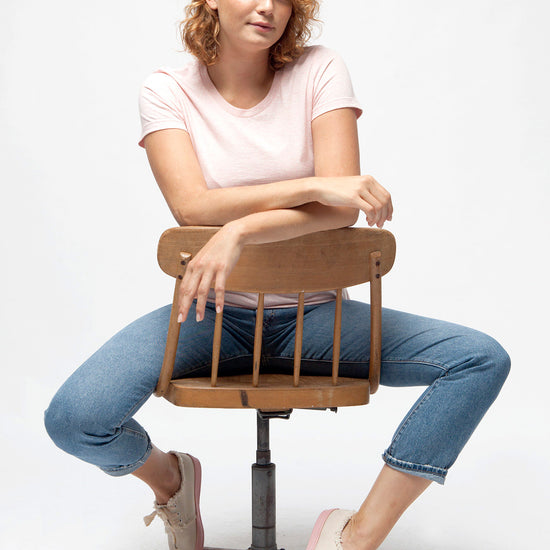W-STTW032-Standard-T-Shirt-Bio-Fair-Cream-Heather-Pink-Vorne