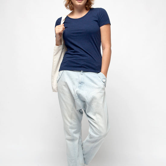 W-STTW032-Standard-T-Shirt-Bio-Fair-Dark-Heather-Blue-Vorne