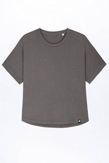 W-STTW068-Relaxed-Vintage-T-Shirt-aus-Bio-Baumwolle-Fair-Trade-T-Shirt-Unisex-MEISSA-Garment-Dyed-Mid-Anthracite-Vorne5