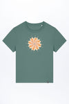 W-STTW172-Basic-T-Shirt-aus-Bio-Baumwolle-Bedrucktes-Design-Bluete-Green-Bay