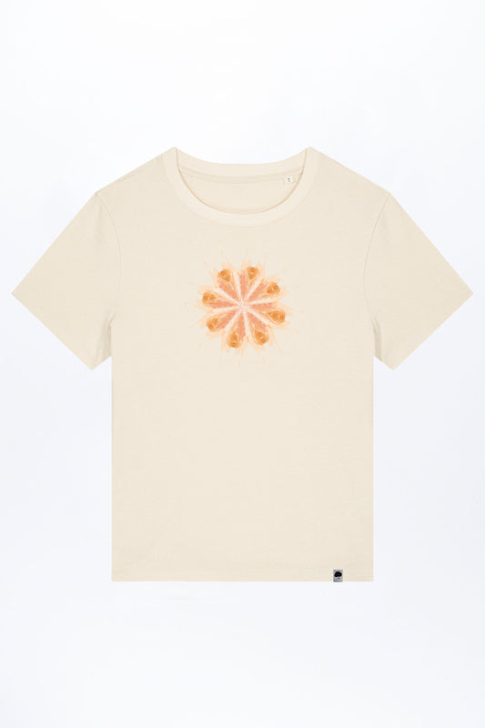 W-STTW172-Basic-T-Shirt-aus-Bio-Baumwolle-Bedrucktes-Design-Bluete-Natural-Raw