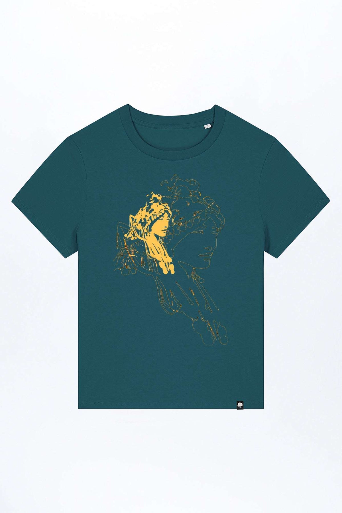 W-STTW172-Basic-T-Shirt-aus-Bio-Baumwolle-Bedrucktes-Design-CASSIMA-Asian-Woman-Stargazer