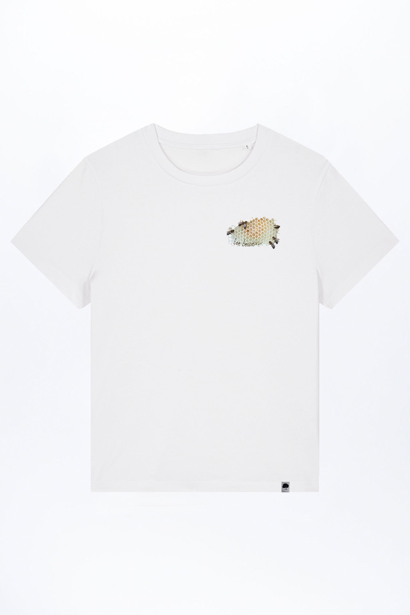 W-STTW172-Basic-T-Shirt-aus-Bio-Baumwolle-Bedrucktes-Design-CASSIMA-Bee-Beautiful-White