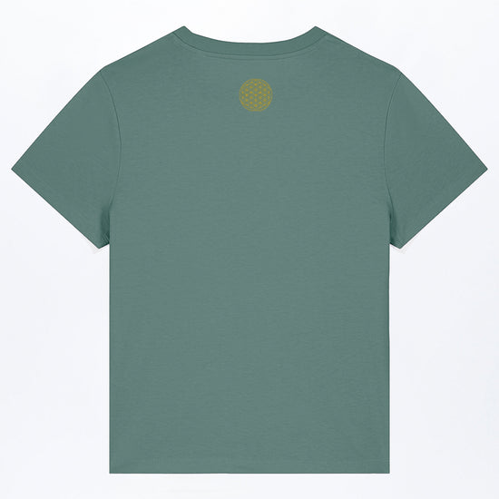 W-STTW172-Basic-T-Shirt-aus-Bio-Baumwolle-Bedrucktes-Design-CASSIMA-Blume-des-Lebens-Green-Bay