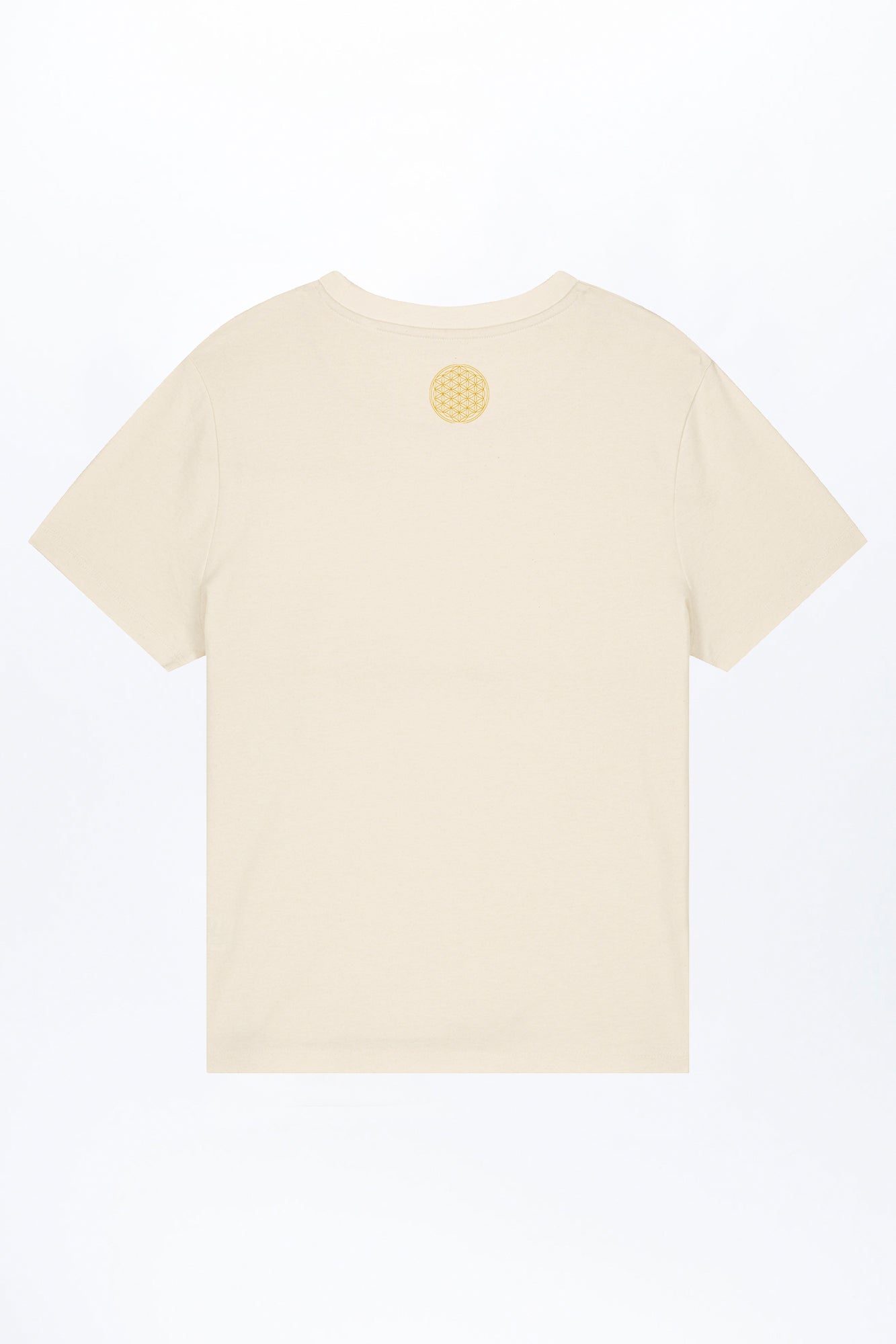 W-STTW172-Basic-T-Shirt-aus-Bio-Baumwolle-Bedrucktes-Design-CASSIMA-Blume-des-Lebens-Natural-Raw