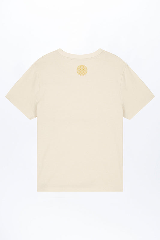 W-STTW172-Basic-T-Shirt-aus-Bio-Baumwolle-Bedrucktes-Design-CASSIMA-Blume-des-Lebens-Natural-Raw
