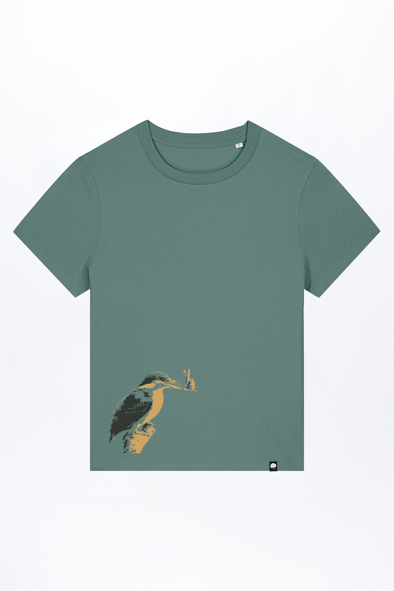 W-STTW172-Basic-T-Shirt-aus-Bio-Baumwolle-Bedrucktes-Design-CASSIMA-Eisvolge-Green-Bay