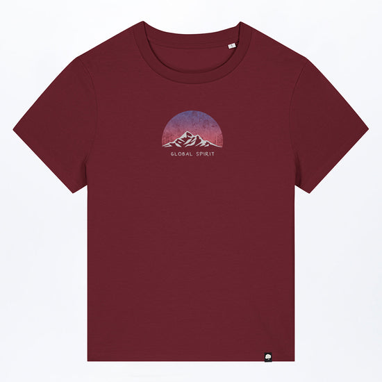 W-STTW172-Basic-T-Shirt-aus-Bio-Baumwolle-Bedrucktes-Design-CASSIMA-Global-Spirit-Burgundy