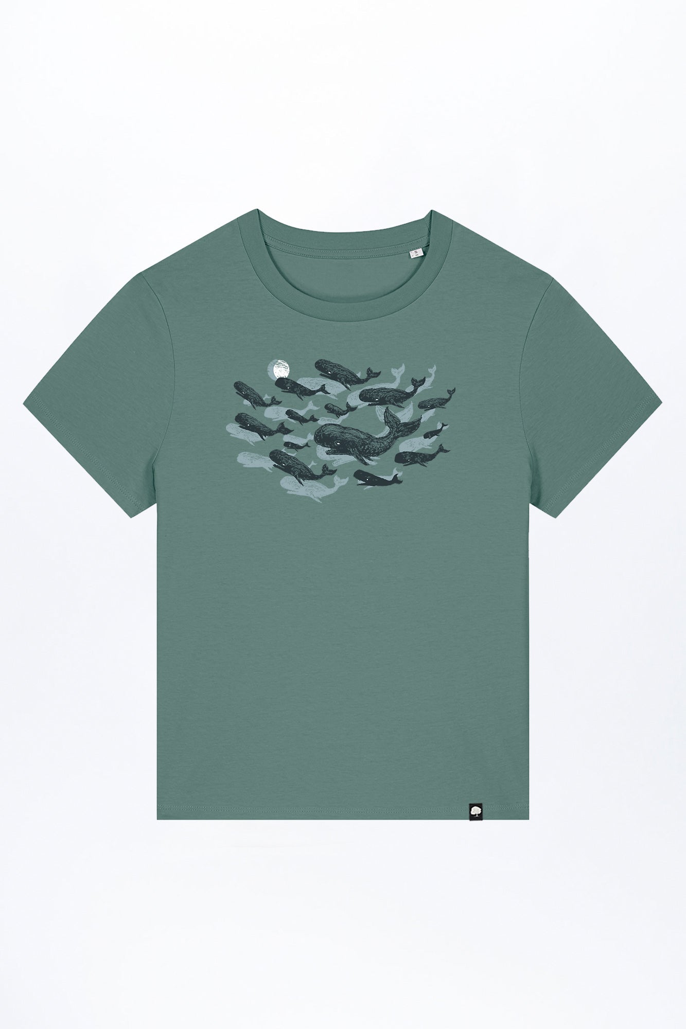 W-STTW172-Basic-T-Shirt-aus-Bio-Baumwolle-Bedrucktes-Design-CASSIMA-Leviathan-Green-Bay